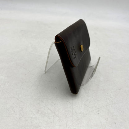 【中古品】【メンズ/レディース】 IL BISONTE イルビゾンテ LEATHER COIN CASE レザーコインケース 小銭入れ 201-250411-as-16-izu カラー：ブラウン 万代Net店