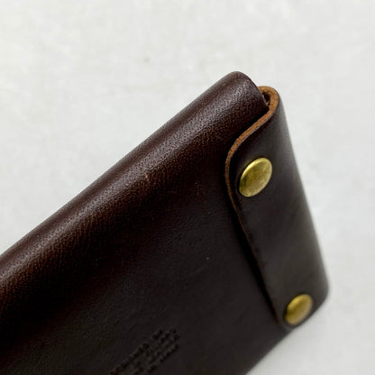 【中古品】【メンズ/レディース】 IL BISONTE イルビゾンテ LEATHER COIN CASE レザーコインケース 小銭入れ 201-250411-as-16-izu カラー：ブラウン 万代Net店