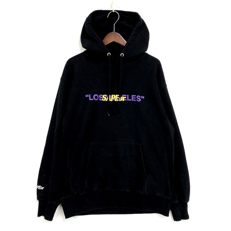 【中古品】【メンズ】 SAPEUR サプール LOS ANGELES DENNIS KEITH RODMAN PRINT HOODIE ロサンゼルス デニスキースロッドマン プリント フーディー パーカー 長袖 トップス 142-250404-as-11-izu サイズ：L カラー：ブラック 万代Net店