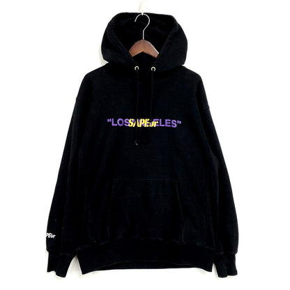 【中古品】【メンズ】 SAPEUR サプール LOS ANGELES DENNIS KEITH RODMAN PRINT HOODIE ロサンゼルス デニスキースロッドマン プリント フーディー パーカー 長袖 トップス 142-250404-as-11-izu サイズ：L カラー：ブラック 万代Net店