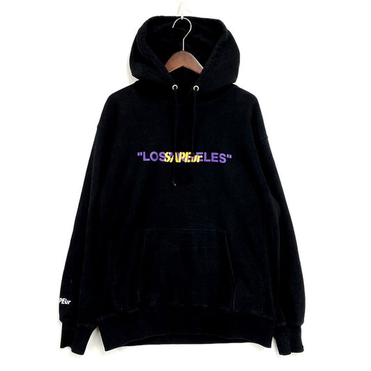 【中古品】【メンズ】 SAPEUR サプール LOS ANGELES DENNIS KEITH RODMAN PRINT HOODIE ロサンゼルス デニスキースロッドマン プリント フーディー パーカー 長袖 トップス 142-250404-as-11-izu サイズ：L カラー：ブラック 万代Net店