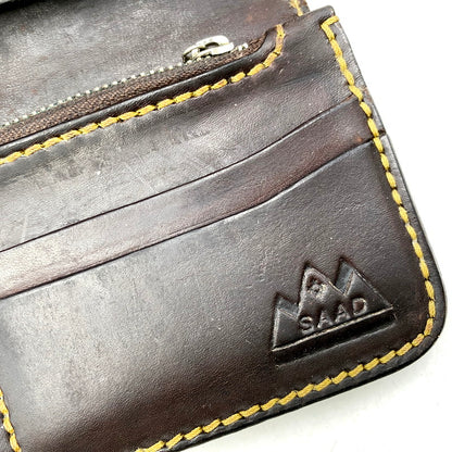 【現状渡し品】【メンズ/レディース】 SAAD サード BIKERS LEATHER WALLET バイカーズ レザー ウォレット 長財布 200-250411-as-19-izu カラー：ブラウン 万代Net店