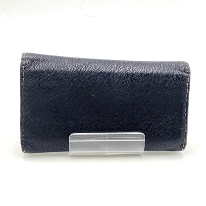 【中古品】【メンズ/レディース】 Paul Smith ポール・スミス GOAT SKIN KEY CASE ゴートスキン キーケース 4連 小物 201-250415-as-12-izu カラー：ブラック 万代Net店