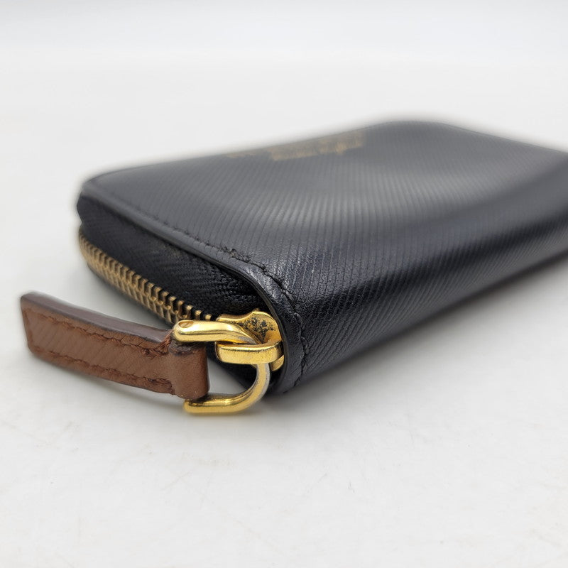 【中古品】【メンズ/レディース】 BURBERRY バーバリー LEATHER COIN PURSE レザーコインケース 財布 サイフ ウォレット 181-250408-ay-22-izu カラー：ブラック 万代Net店