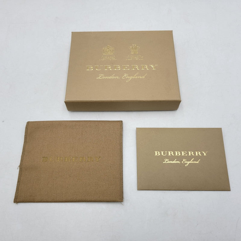 【中古品】【メンズ/レディース】 BURBERRY バーバリー LEATHER COIN PURSE レザーコインケース 財布 サイフ ウォレット 181-250408-ay-22-izu カラー：ブラック 万代Net店
