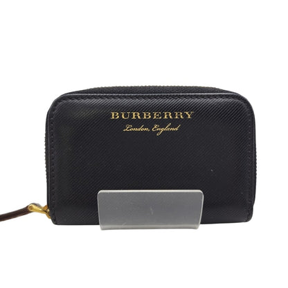 【中古品】【メンズ/レディース】 BURBERRY バーバリー LEATHER COIN PURSE レザーコインケース 財布 サイフ ウォレット 181-250408-ay-22-izu カラー：ブラック 万代Net店