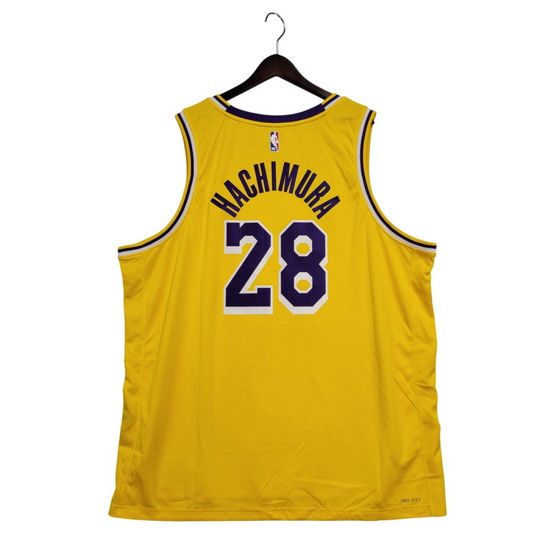【中古品】【メンズ】 NIKE ナイキ LOS ANGELES LAKERS ICON EDITION SWINGMAN JERSEY DN2009-732 ロサンゼルス レイカーズ アイコン エディション スウィングマン ジャージー トップス 148-250413-as-31-izu サイズ：3XL カラー：イエロー 万代Net店