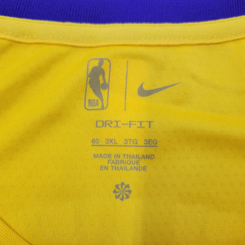 【中古品】【メンズ】 NIKE ナイキ LOS ANGELES LAKERS ICON EDITION SWINGMAN JERSEY DN2009-732 ロサンゼルス レイカーズ アイコン エディション スウィングマン ジャージー トップス 148-250413-as-31-izu サイズ：3XL カラー：イエロー 万代Net店