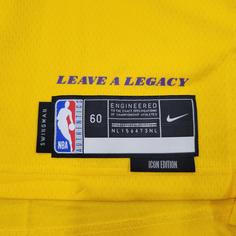 【中古品】【メンズ】 NIKE ナイキ LOS ANGELES LAKERS ICON EDITION SWINGMAN JERSEY DN2009-732 ロサンゼルス レイカーズ アイコン エディション スウィングマン ジャージー トップス 148-250413-as-31-izu サイズ：3XL カラー：イエロー 万代Net店