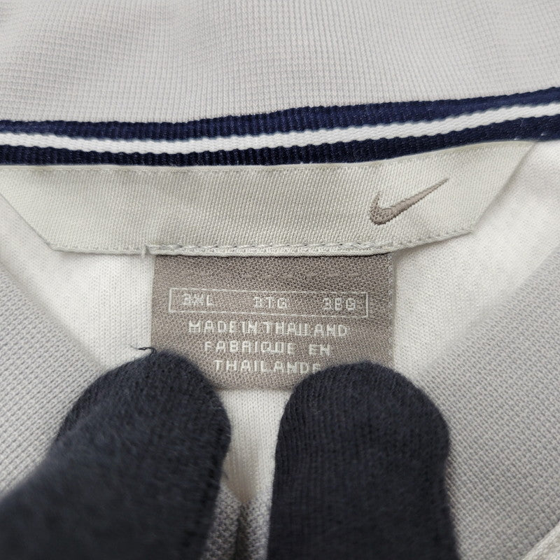 【中古品】【メンズ】 NIKE ナイキ LOGO EMBROIDERY SHORT SLEEVE SHIRT ロゴ エンブロイダリー ショートスリーブ シャツ 半袖 トップス 146-250413-as-28-izu サイズ：3XL カラー：ホワイト 万代Net店