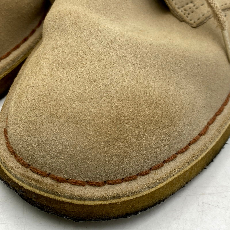 【中古品】【メンズ/レディース】 Clarks クラークス DESERT BOOTS 26107881 60916348 デザートブーツ シューズ 靴 164-250412-as-34-izu サイズ：UK7 カラー：ベージュ 万代Net店
