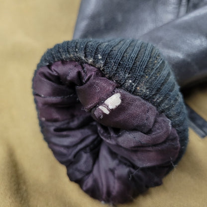 【現状渡し品】【メンズ】 USED HOLLYWOOD MOVE VERSITY JACKET ユーズド バーシティジャケット スタジャン 袖レザー ロゴ 刺繍 アウター 146-250408-ay-02-izu サイズ：F カラー：ブラウン×ブラック 万代Net店