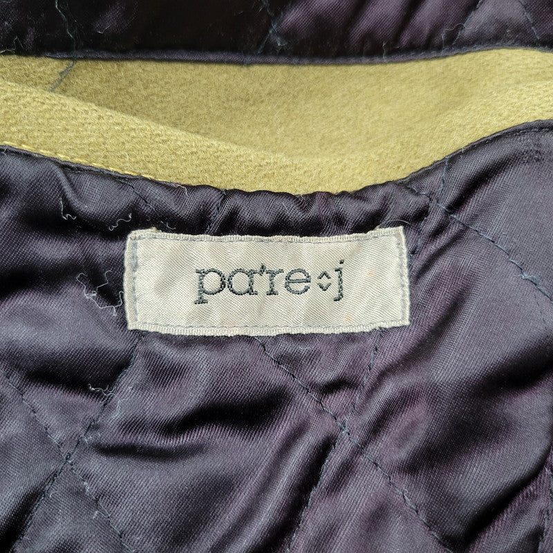 【現状渡し品】【メンズ】 USED HOLLYWOOD MOVE VERSITY JACKET ユーズド バーシティジャケット スタジャン 袖レザー ロゴ 刺繍 アウター 146-250408-ay-02-izu サイズ：F カラー：ブラウン×ブラック 万代Net店