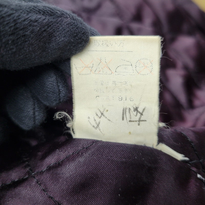 【現状渡し品】【メンズ】 USED HOLLYWOOD MOVE VERSITY JACKET ユーズド バーシティジャケット スタジャン 袖レザー ロゴ 刺繍 アウター 146-250408-ay-02-izu サイズ：F カラー：ブラウン×ブラック 万代Net店