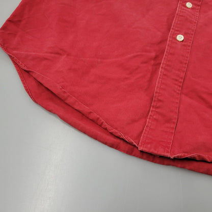 【中古品】【メンズ】 RALPH LAUREN ラルフローレン BLAKE LS BD SHIRT ロングスリーブ ボタンダウン シャツ 長袖 トップス 146-250413-as-34-izu サイズ：M カラー：レッド 万代Net店