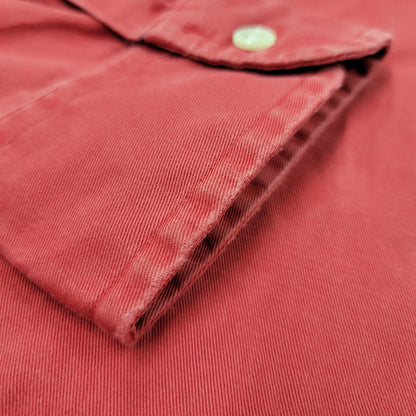 【中古品】【メンズ】 RALPH LAUREN ラルフローレン BLAKE LS BD SHIRT ロングスリーブ ボタンダウン シャツ 長袖 トップス 146-250413-as-34-izu サイズ：M カラー：レッド 万代Net店