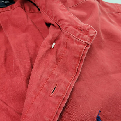 【中古品】【メンズ】 RALPH LAUREN ラルフローレン BLAKE LS BD SHIRT ロングスリーブ ボタンダウン シャツ 長袖 トップス 146-250413-as-34-izu サイズ：M カラー：レッド 万代Net店