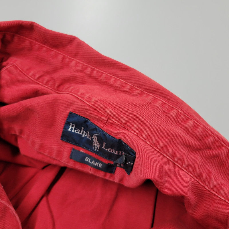 【中古品】【メンズ】 RALPH LAUREN ラルフローレン BLAKE LS BD SHIRT ロングスリーブ ボタンダウン シャツ 長袖 トップス 146-250413-as-34-izu サイズ：M カラー：レッド 万代Net店