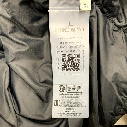 【中古品】【メンズ】 GARMENT DYED CRINKLE REPS RECYCLED NYLON DOWN JACKET 791540723 ガーメント ダイ クリンクル レップス リサイクルド ナイロン ダウンジャケット 141-250410-as-06-izu サイズ：XL カラー：ブラック 万代Net店