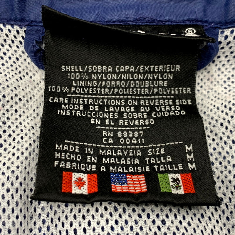 【現状渡し品】【メンズ】 adidas アディダス NYLON JACKET ナイロンジャケット 万国旗タグ アウター 146-250415-as-19-izu サイズ：M カラー：ネイビー系 万代Net店