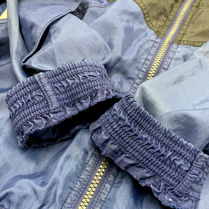 【現状渡し品】【メンズ】 adidas アディダス NYLON JACKET ナイロンジャケット 万国旗タグ アウター 146-250415-as-19-izu サイズ：M カラー：ネイビー系 万代Net店