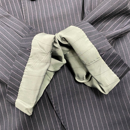 【中古品】【メンズ】 nano universe ナノユニバース STRIPE SUIT SETUP NUD21JK076ST ストライプ スーツ セットアップ 147-250417-as-01-izu サイズ：46 カラー：ネイビー 万代Net店