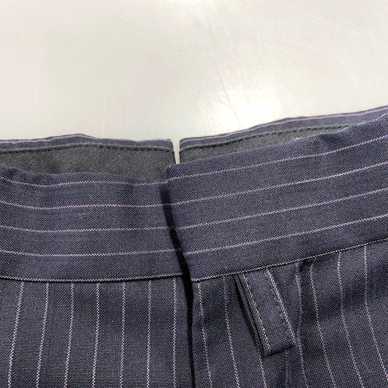 【中古品】【メンズ】 nano universe ナノユニバース STRIPE SUIT SETUP NUD21JK076ST ストライプ スーツ セットアップ 147-250417-as-01-izu サイズ：46 カラー：ネイビー 万代Net店