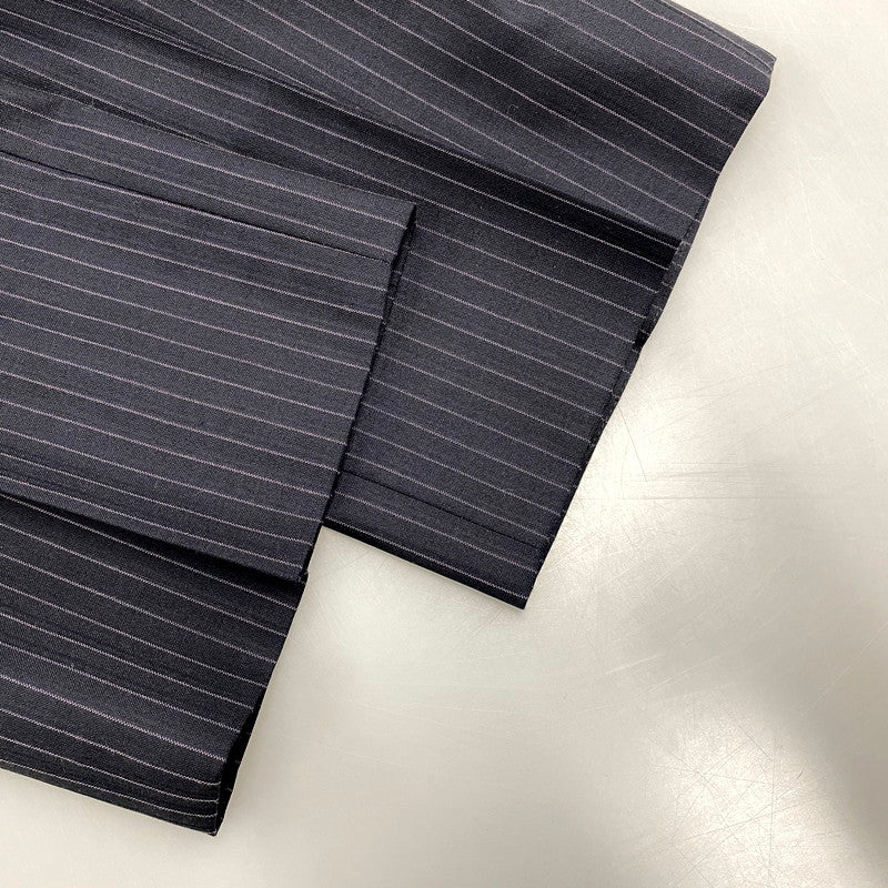 【中古品】【メンズ】 nano universe ナノユニバース STRIPE SUIT SETUP NUD21JK076ST ストライプ スーツ セットアップ 147-250417-as-01-izu サイズ：46 カラー：ネイビー 万代Net店