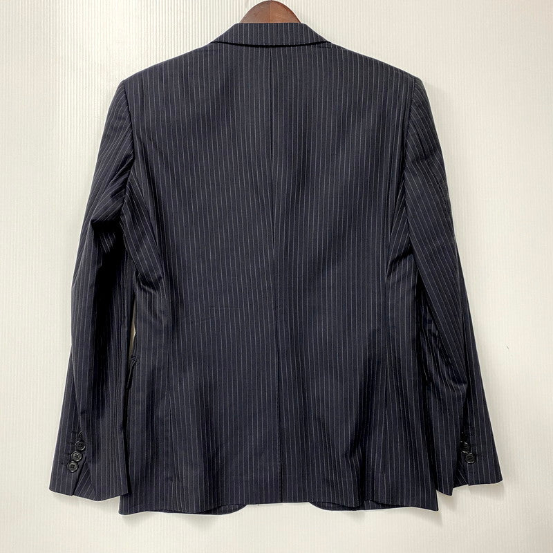 【中古品】【メンズ】 nano universe ナノユニバース STRIPE SUIT SETUP NUD21JK076ST ストライプ スーツ セットアップ 147-250417-as-01-izu サイズ：46 カラー：ネイビー 万代Net店