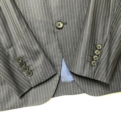 【中古品】【メンズ】 nano universe ナノユニバース STRIPE SUIT SETUP NUD21JK076ST ストライプ スーツ セットアップ 147-250417-as-01-izu サイズ：46 カラー：ネイビー 万代Net店