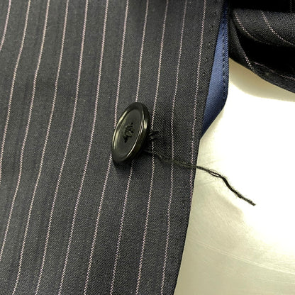 【中古品】【メンズ】 nano universe ナノユニバース STRIPE SUIT SETUP NUD21JK076ST ストライプ スーツ セットアップ 147-250417-as-01-izu サイズ：46 カラー：ネイビー 万代Net店