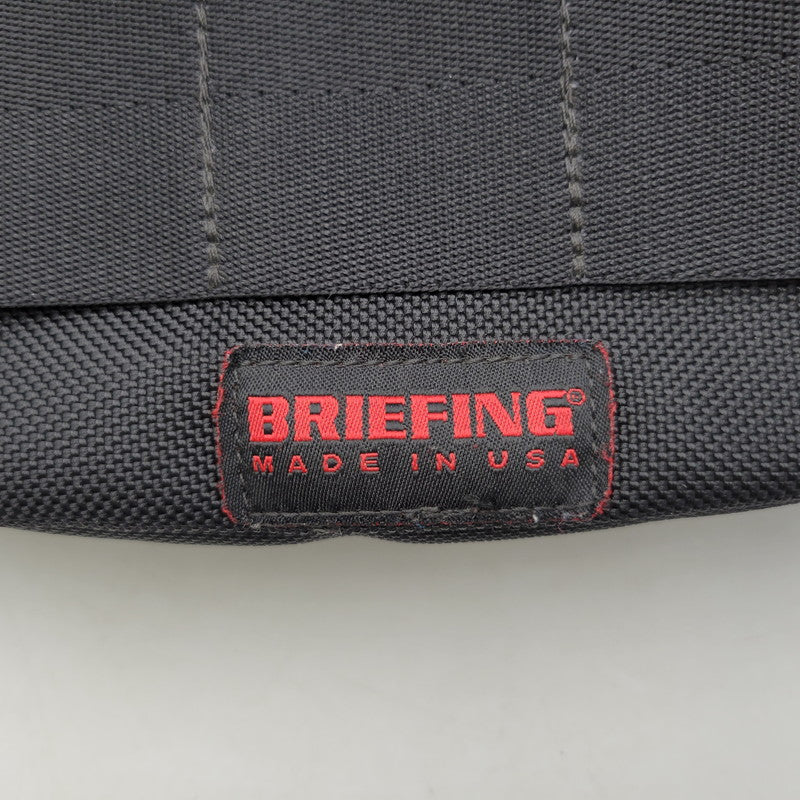 【中古品】【メンズ/レディース】 BRIEFING ブリーフィング TRIPOD BODY BAG トライポッド ボディバッグ USA製 カバン 鞄 188-250410-as-17-izu カラー：ブラック 万代Net店