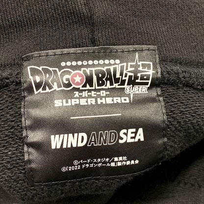 【中古品】【メンズ】 WIND AND SEA ウィンダンシー × DRAGON BALL ドラゴンボール GOKU BIG PRINT HOODIE WDS-C-DB-23-Q1-09 ビッグ プリント フーディー パーカー 長袖 トップス 142-250412-as-16-izu サイズ：XL カラー：ブラック 万代Net店