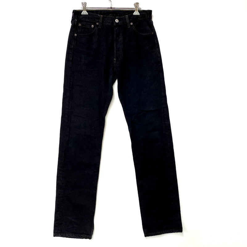 【中古品】【メンズ】 501 BLACK DENIM PANTS 501-0000 ブラックデニムパンツ 刻印524 サークルRタグ USA製 ボトムス 157-250415-as-35-izu サイズ：31×36 カラー：ブラック 万代Net店