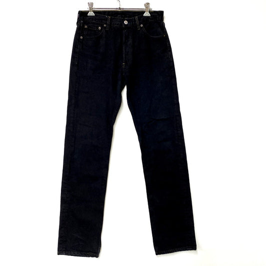 【中古品】【メンズ】 501 BLACK DENIM PANTS 501-0000 ブラックデニムパンツ 刻印524 サークルRタグ USA製 ボトムス 157-250415-as-35-izu サイズ：31×36 カラー：ブラック 万代Net店