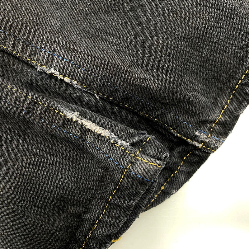 【中古品】【メンズ】 501 BLACK DENIM PANTS 501-0000 ブラックデニムパンツ 刻印524 サークルRタグ USA製 ボトムス 157-250415-as-35-izu サイズ：31×36 カラー：ブラック 万代Net店