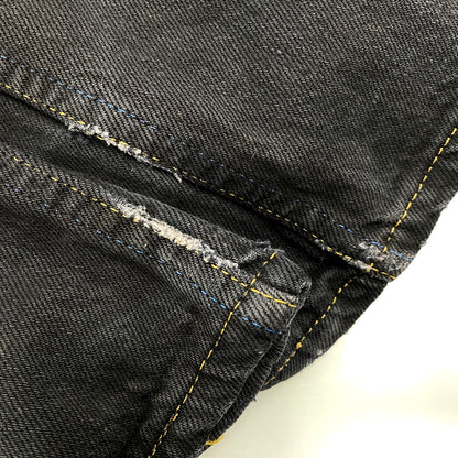 【中古品】【メンズ】 501 BLACK DENIM PANTS 501-0000 ブラックデニムパンツ 刻印524 サークルRタグ USA製 ボトムス 157-250415-as-35-izu サイズ：31×36 カラー：ブラック 万代Net店