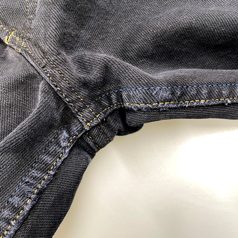 【中古品】【メンズ】 501 BLACK DENIM PANTS 501-0000 ブラックデニムパンツ 刻印524 サークルRタグ USA製 ボトムス 157-250415-as-35-izu サイズ：31×36 カラー：ブラック 万代Net店