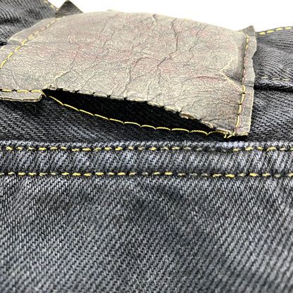 【中古品】【メンズ】 501 BLACK DENIM PANTS 501-0000 ブラックデニムパンツ 刻印524 サークルRタグ USA製 ボトムス 157-250415-as-35-izu サイズ：31×36 カラー：ブラック 万代Net店
