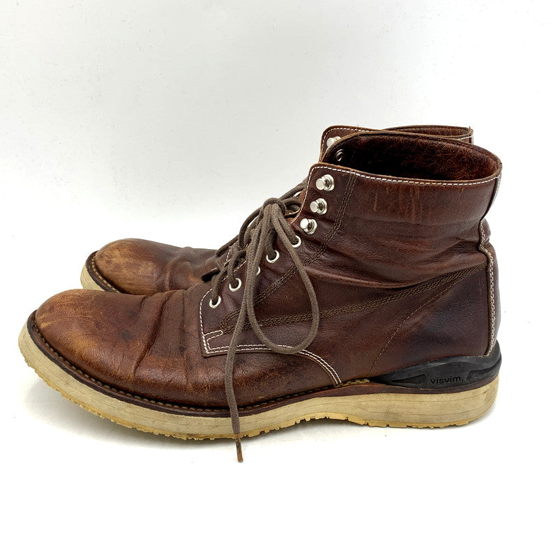 【現状渡し品】【メンズ】 VISVIM ビズビム VIRGIL BOOTS KNGR-FOLK ヴァージル ブーツ シューズ 靴 164-250412-as-17-izu カラー：ブラウン 万代Net店