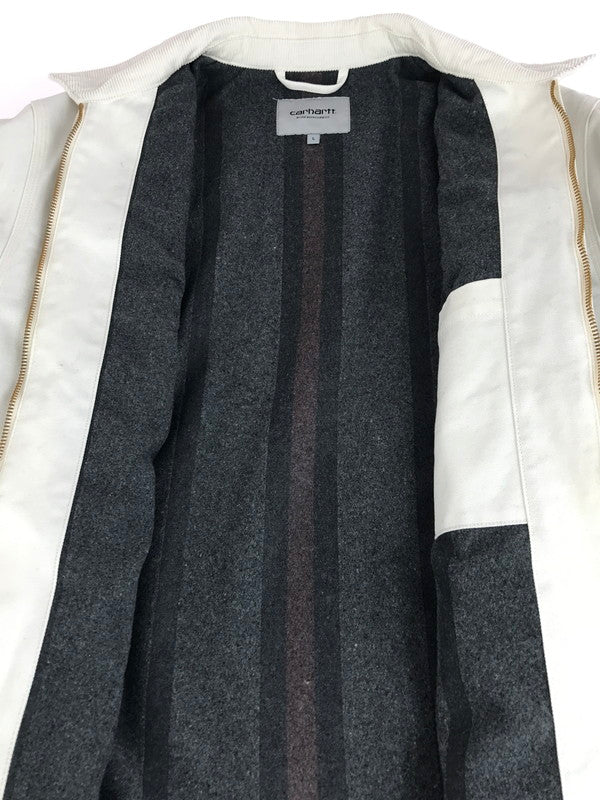 【中古品】【メンズ】 CARHARTT WIP カーハート ワークインプログレス DETROIT JACKET I015264 デトロイトジャケット アウター 142-251117-na-04-tag サイズ：L カラー：ホワイト 万代Net店