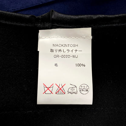 【中古品】【メンズ】 GR-002 英国製 ゴム引き LINER SOUTIEN COLLAR COAT ライナーステンカラーコート アウター 長袖 141-250414-ma-02-izu サイズ：38 カラー：ネイビー 万代Net店