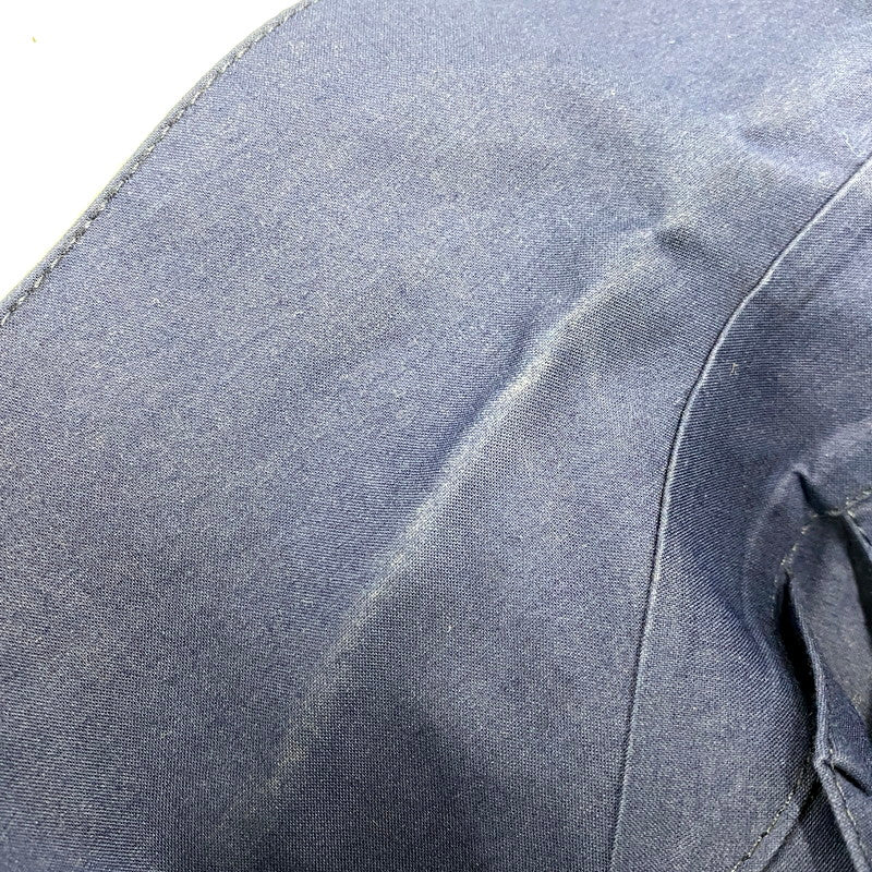 【中古品】【メンズ】 GR-002 英国製 ゴム引き LINER SOUTIEN COLLAR COAT ライナーステンカラーコート アウター 長袖 141-250414-ma-02-izu サイズ：38 カラー：ネイビー 万代Net店