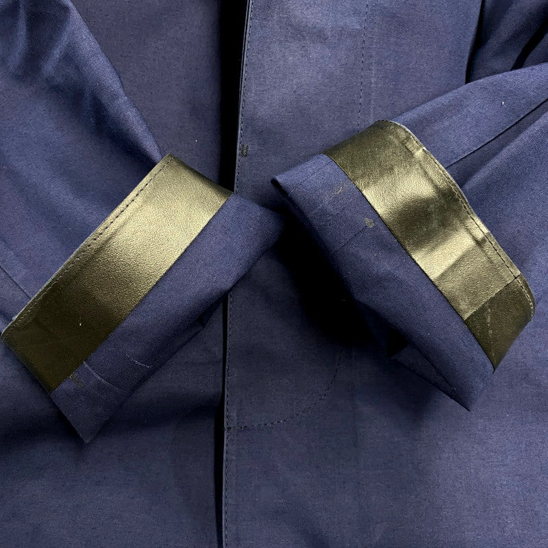 【中古品】【メンズ】 GR-002 英国製 ゴム引き LINER SOUTIEN COLLAR COAT ライナーステンカラーコート アウター 長袖 141-250414-ma-02-izu サイズ：38 カラー：ネイビー 万代Net店