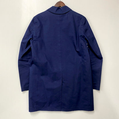 【中古品】【メンズ】 GR-002 英国製 ゴム引き LINER SOUTIEN COLLAR COAT ライナーステンカラーコート アウター 長袖 141-250414-ma-02-izu サイズ：38 カラー：ネイビー 万代Net店
