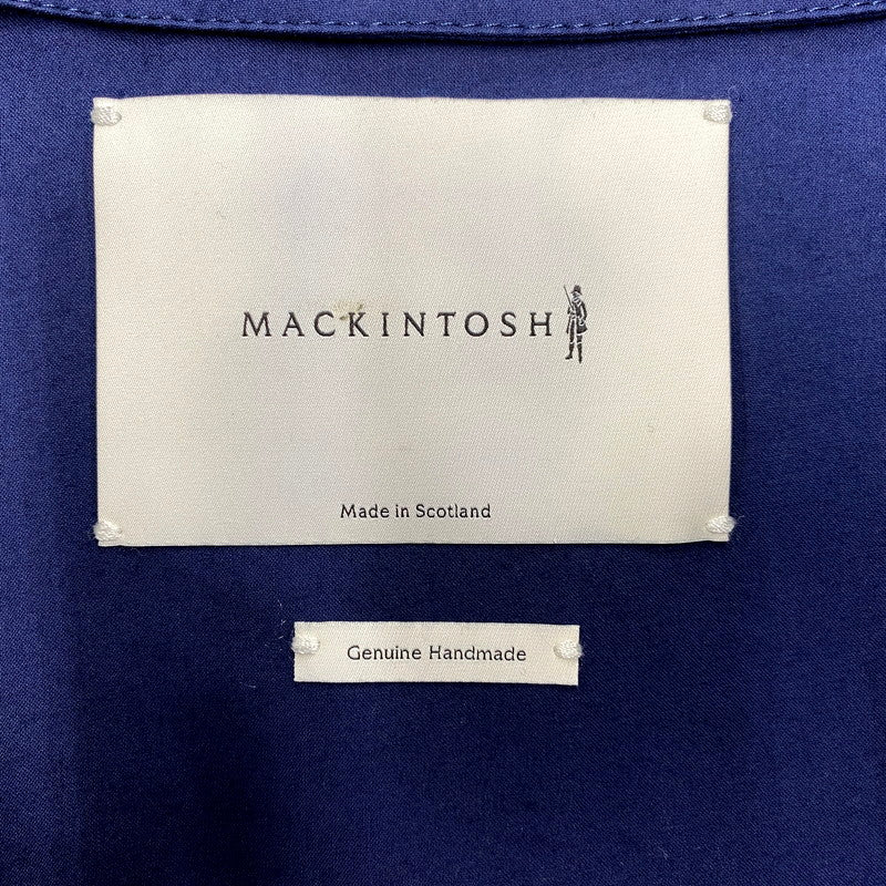 【中古品】【メンズ】 GR-002 英国製 ゴム引き LINER SOUTIEN COLLAR COAT ライナーステンカラーコート アウター 長袖 141-250414-ma-02-izu サイズ：38 カラー：ネイビー 万代Net店