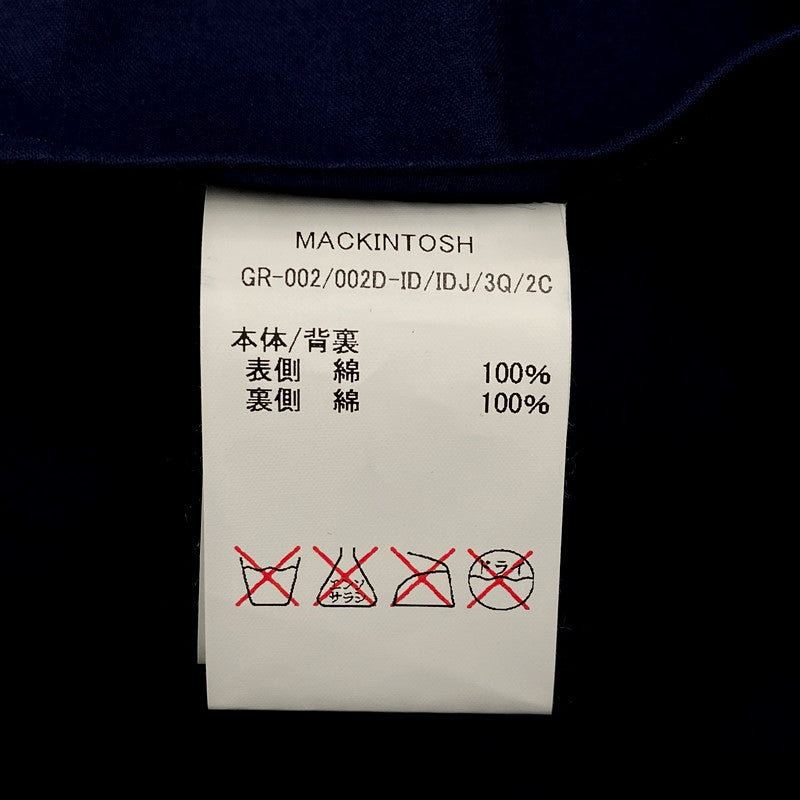 【中古品】【メンズ】 GR-002 英国製 ゴム引き LINER SOUTIEN COLLAR COAT ライナーステンカラーコート アウター 長袖 141-250414-ma-02-izu サイズ：38 カラー：ネイビー 万代Net店
