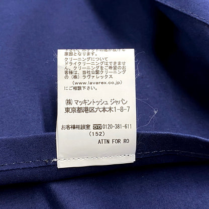 【中古品】【メンズ】 GR-002 英国製 ゴム引き LINER SOUTIEN COLLAR COAT ライナーステンカラーコート アウター 長袖 141-250414-ma-02-izu サイズ：38 カラー：ネイビー 万代Net店