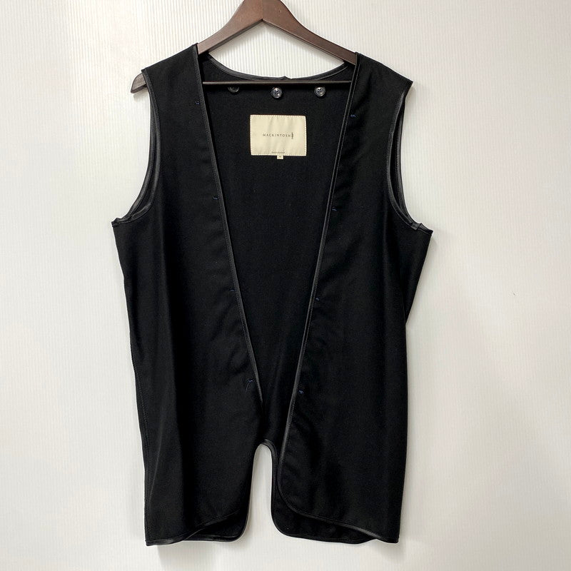 【中古品】【メンズ】 GR-002 英国製 ゴム引き LINER SOUTIEN COLLAR COAT ライナーステンカラーコート アウター 長袖 141-250414-ma-02-izu サイズ：38 カラー：ネイビー 万代Net店