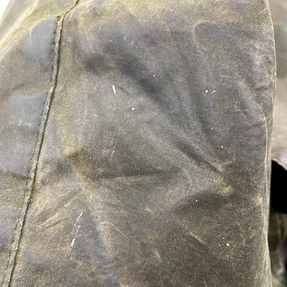 【中古品】【メンズ】 Barbour バーブァー ENGLAND製 2ワラント 80S BORDER OILED JACKET 80年代 ボーダー オイルドジャケット アウター 長袖 144-250414-ma-04-izu サイズ：42 カラー：グリーン 万代Net店